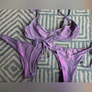 Triangl Swimwear Purple Bikini Set